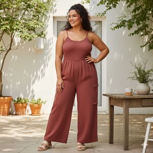 And Now This, Cargo Pocket Jumpsuit, Size 3X (NWOT)